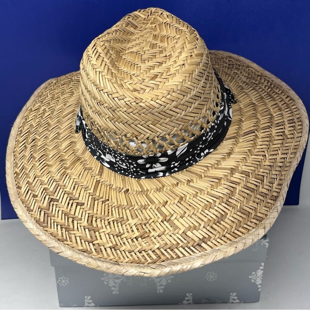 Panama Jack Straw Ventilated Safari Excursion Hat Medium - Picture 8 of 11